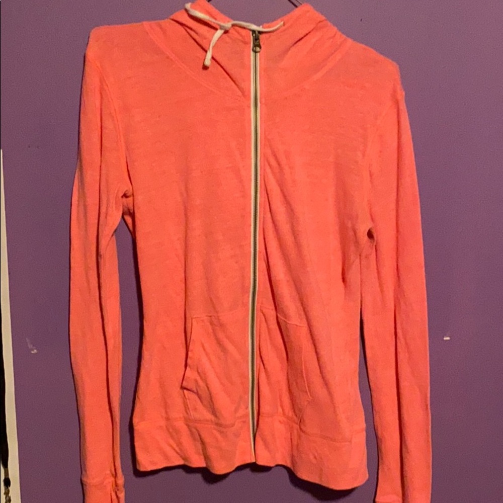 Lightweight Zip Up Sweatshirt
